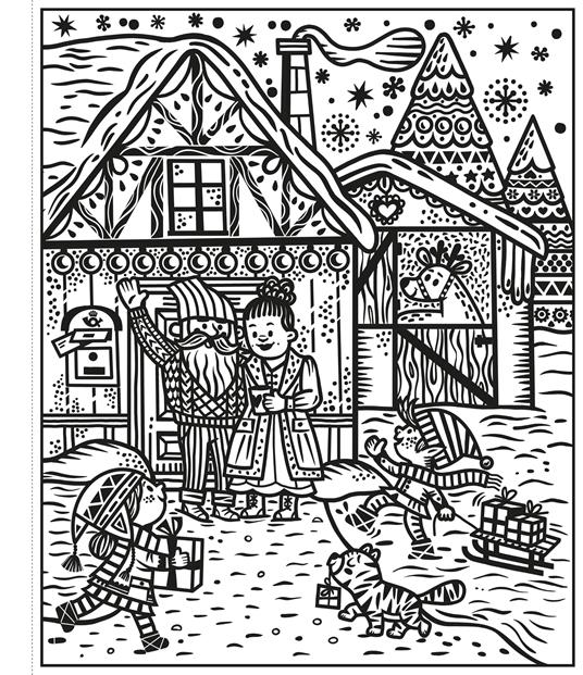 Il villaggio di Babbo Natale. Ediz. a colori. Con pennello - Abigail Wheatley - 7