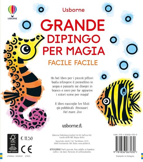 Grande dipingo per magia. Facile facile. Ediz. illustrata. Con pennello - Abigail Wheatley - 9