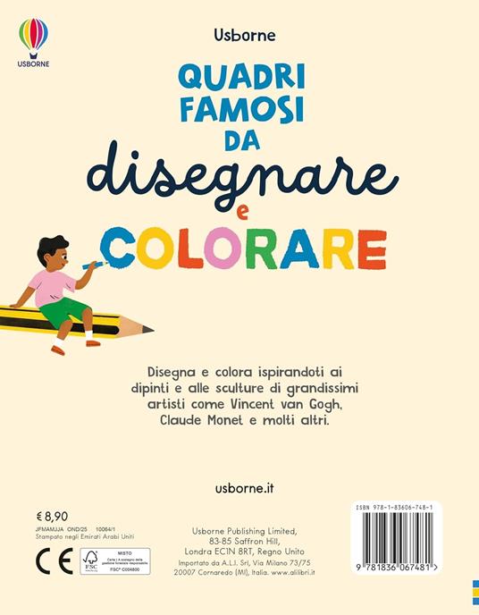 Quadri famosi da disegnare e colorare. Ediz. illustrata - Rosie Dickins - 6