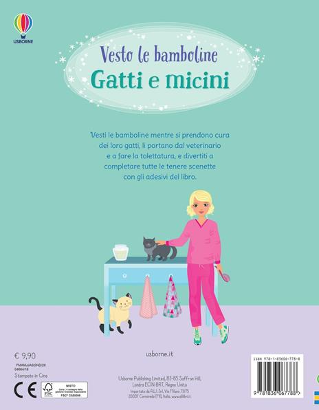 Gatti e micini. Con adesivi. Ediz. a colori - Lucy Bowman - 3