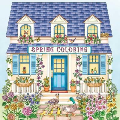 Spring Coloring: A Calming Coloring Book for Adults - Igloobooks - cover
