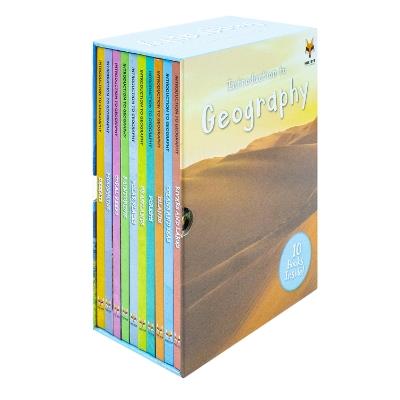 Childrens Introduction To Geography For Beginners 10 Hardback Book Collection Set:: (Coral Reefs, Deserts, Forests, Grasslands, Islands, Mountains, Oceans and Seas, Polar Places, Rainforests, Rivers and Lakes) - Jasmine Brooke - cover
