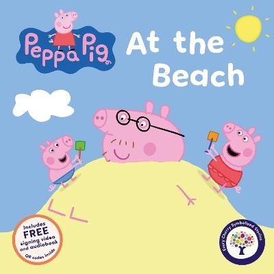 Peppa Pig: At the Beach (Symbolised Story) - Peppa Pig - cover