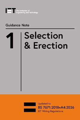 Guidance Note 1: Selection & Erection - The Institution of Engineering and Technology - cover