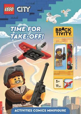 LEGO® City: Time for Take-Off! Activity Book (with Freddie Flyer minifigure and toy plane mini-build) - LEGO®,Buster Books - cover