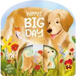 Puppy's Big Day: Board Book with Wooden Toy Set