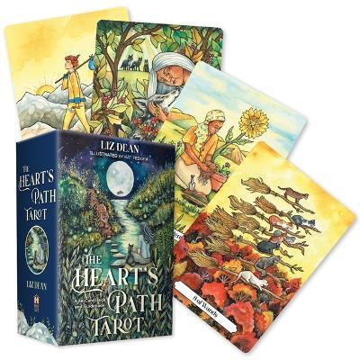The Heart’s Path Tarot: A 78-Card Deck and Guidebook - Liz Dean - cover