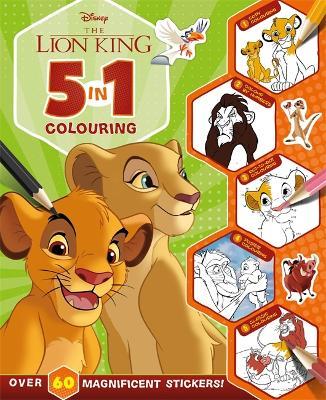 Disney The Lion King: 5 in 1 Colouring - Walt Disney - cover