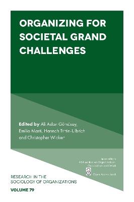 Organizing for Societal Grand Challenges - cover