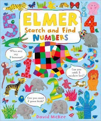 Elmer Search and Find Numbers - David McKee - cover