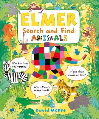 Elmer Search and Find Animals - David McKee - cover