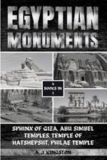 Egyptian Monuments: Sphinx Of Giza, Abu Simbel Temples, Temple Of Hatshepsut, Philae Temple