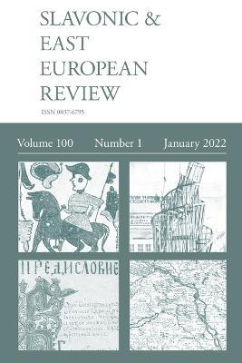 Slavonic & East European Review (100: 1) January 2022 - cover