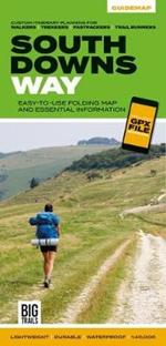 South Downs Way: Easy-to-use folding map and essential information, with custom itinerary planning for walkers, trekkers, fastpackers and trail runners
