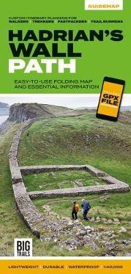 Hadrian's Wall Path: Easy-to-use folding map and essential information, with custom itinerary planning for walkers, trekkers, fastpackers and trail runners - cover