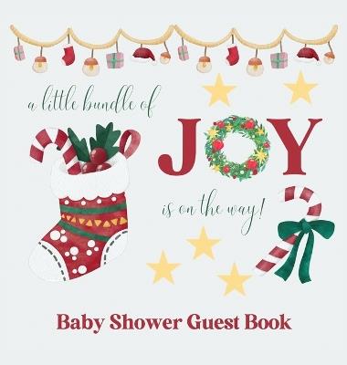 Christmas Baby Shower Guest Book (hardback) - Lulu and Bell - cover