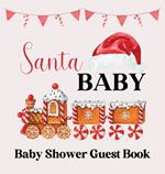 Christmas Baby Shower Guest Book (hardback)