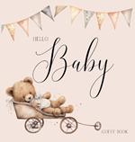 Bear Baby Shower Guest Book (hardback)