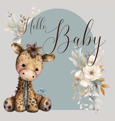 Hello Baby, Baby Shower Guest Book (hardback) - Lulu and Bell - cover