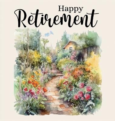Happy Retirement Guest Book with lined pages (hardback) - Lulu and Bell - cover