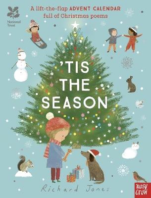 National Trust: 'Tis the Season: A Lift-the-Flap Advent Calendar Full of Christmas Poems - cover