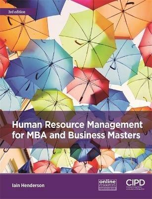 Human Resource Management for MBA and Business Masters - Iain Henderson - cover