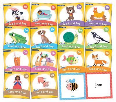 Jolly Phonics Read and See, Pack 1: In Print Letters (American English edition) - Sue Lloyd,Sara Wernham - cover