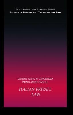 Italian Private Law - Guido Alpa,Vincenzo Zeno-Zencovich - cover