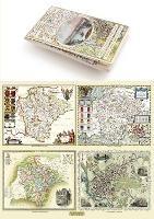 Devon 1611 - 1836 - Fold Up Map that features a collection of Four Historic Maps, John Speed's County Map 1611, Johan Blaeu's County Map of 1648, Thomas Moules County Map of 1836 and a Plan of Exeter 1851 by John Tallis. - Mapseeker Publishing Ltd. - cover