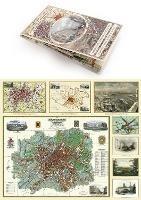 Manchester 1650 - 1876 - Fold Up Map featuring William Swire's Plan of Manchester and Environs 1824, Cole and Ropers Plan of Manchester and Salford 1807, Dawson's Reform Plan of 1831, A Birds Eye View of 1876 Manchester and a Plan of Manchester of 1650