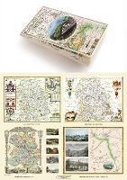 A Shropshire 1611 - 1836 - Fold Up Map that features a collection of Four Historic Maps, John Speed's County Map 1611, Johan Blaeu's County Map of 1648, Thomas Moules County Map of 1836 and a Map of the Severn Valley Railway in 1887.The maps also feature a number of early views across Shropshire including the famous Ironbridge over the Severn and the Severn at Bridgnorth. - Mapseeker Publishing Ltd Mapseeker Publishing Ltd - cover