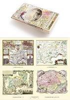 A Middlesex 1611 - 1836 - Fold Up Map that features a collection of Four Historic Maps, John Speed's County Map 1611, Johan Blaeu's County Map of 1648, Thomas Moules County Map of 1836 and a Map of the Environs of London 1836. - Mapseeker Publishing Ltd. - cover