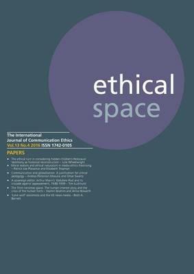 Ethical Space Vol.13 Issue 4 - cover