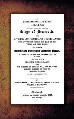 Siege of Newcastle - William Lithgow - cover