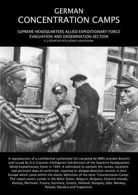 German Concentration Camps - G-2 Counter Intelligence Sub-Division - cover