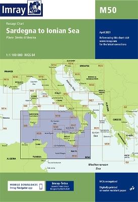 Imray Chart M50: Sardegna to Ionian Sea - Imray - cover