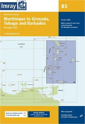 Imray Chart B5: Martinique to Tobago and Barbados Passage Chart - Imray - cover