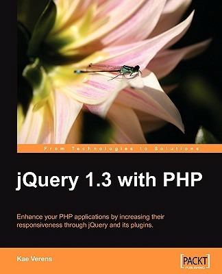 jQuery 1.3 with PHP - Kae Verens - cover