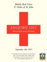 British Red Cross and Order of St John Enquiry List for Wounded and Missing: September 4th 1915 - Anon - cover