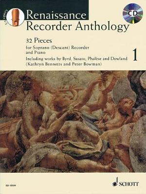 Renaissance Recorder Anthology Vol. 1: 32 Pieces for Soprano (Descant) Recorder and Piano - cover
