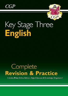New KS3 English Complete Revision & Practice (with Online Edition, Quizzes and Knowledge Organisers) - CGP Books - cover