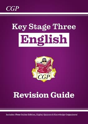 KS3 English Revision Guide (with Online Edition, Quizzes and Knowledge Organisers) - CGP Books - cover