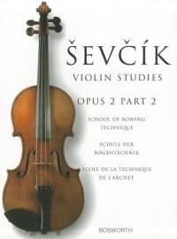 Scuola tecnica arco op. 2 v. 2 - Otakar Sevcik - copertina