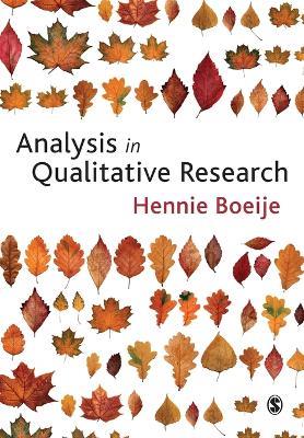 Analysis in Qualitative Research - Hennie R Boeije - cover