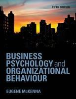 Business Psychology and Organizational Behaviour - Eugene McKenna - cover