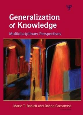 Generalization of Knowledge: Multidisciplinary Perspectives - cover