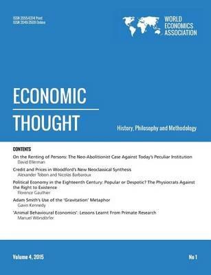 Economic Thought, Vol 4, No 1, 2015 - cover
