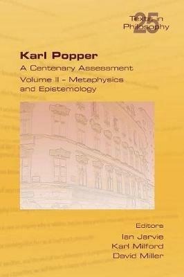 Karl Popper. A Centenary Assessment. Volume II - Metaphysics and Epistemology - cover