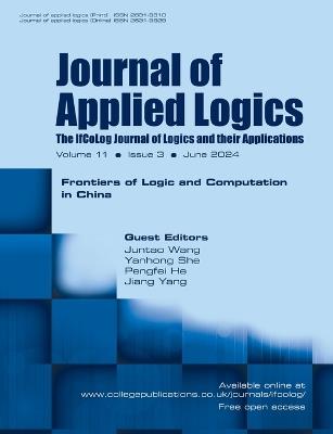 Journal of Applied Logics, Volume 11, number 3. Special issue: Frontiers of Logic and Computation in China - cover