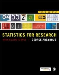 Statistics for Research: With a Guide to SPSS - George Argyrous - cover